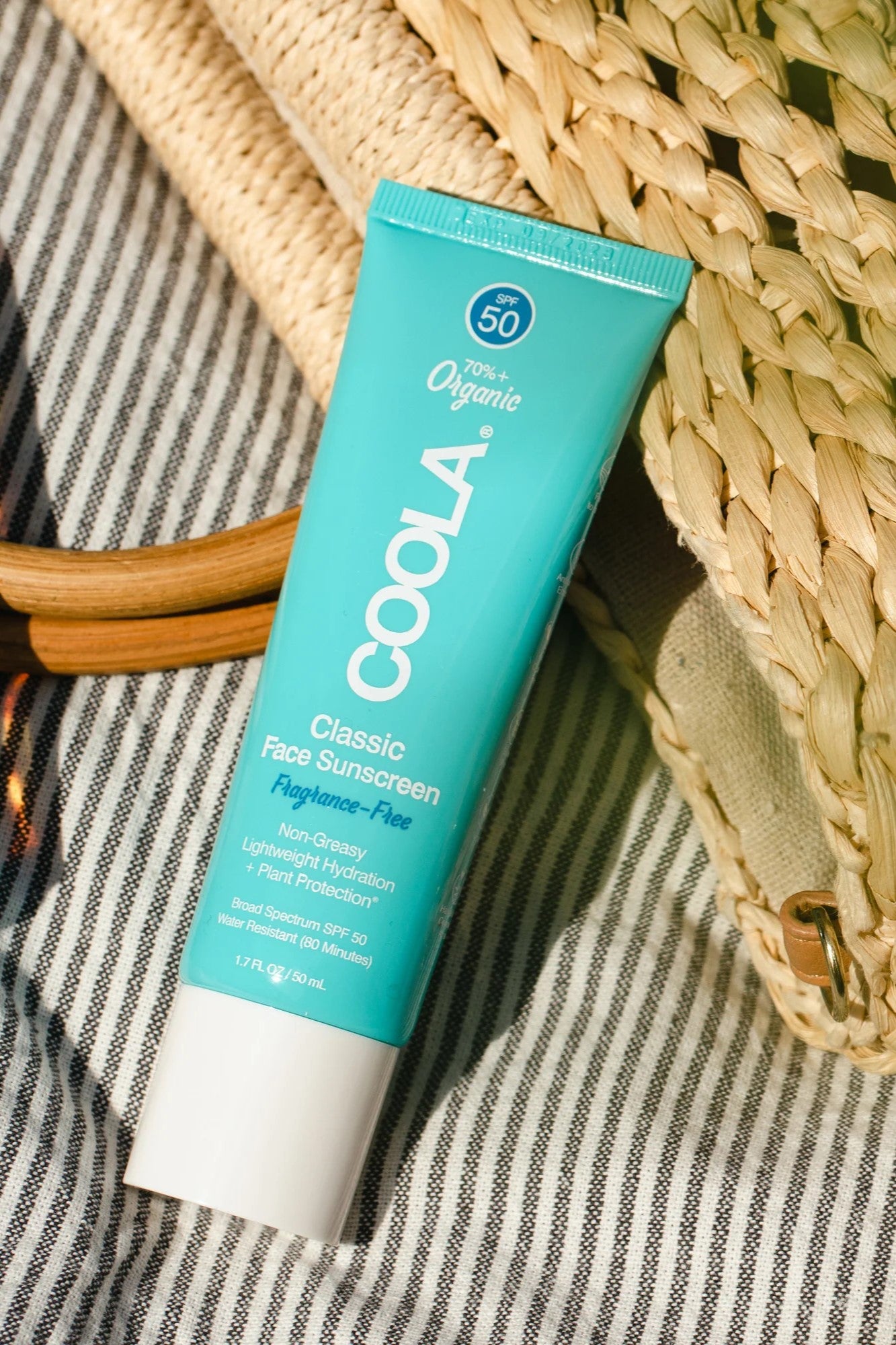 Coola Organic Face Sunscreen Lotion / Fragrance Free / SPF 50