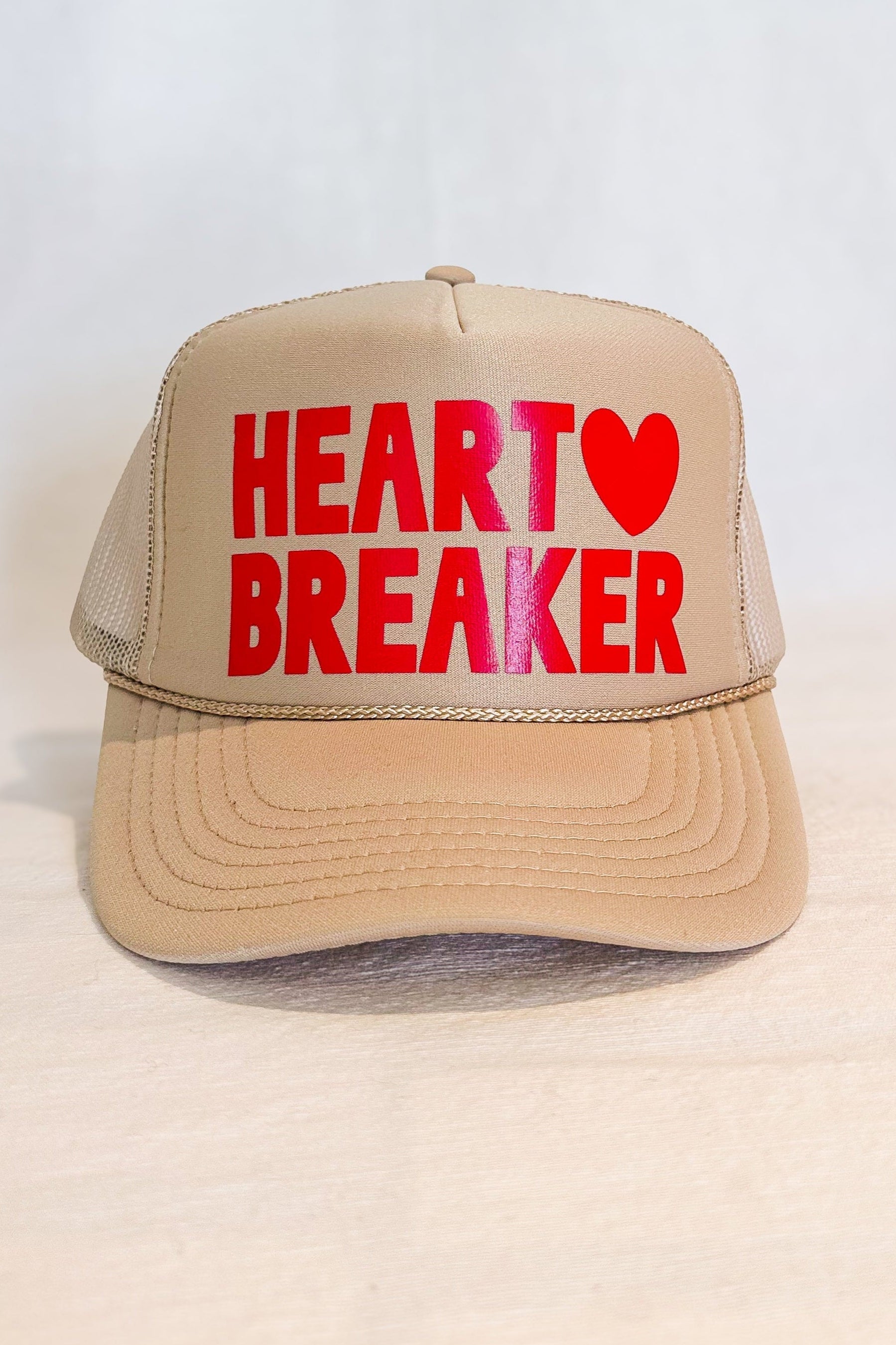 Heart Breaker Trucker Cap / Beige