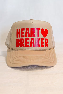Heart Breaker Trucker Cap / Beige - Merrilee display picture 1