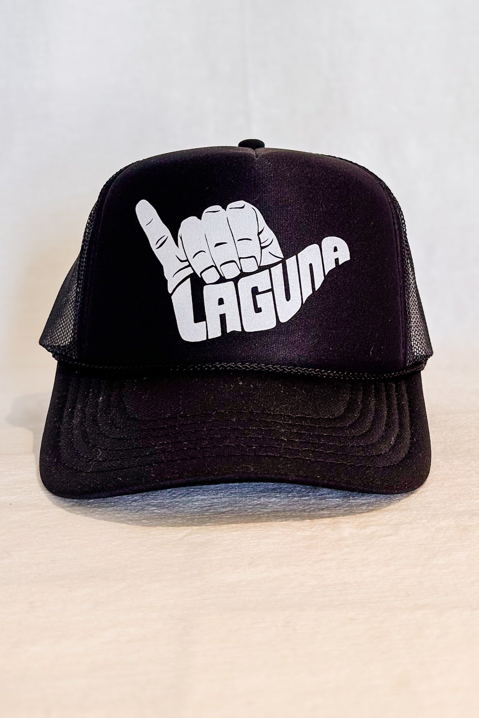 Laguna Beach Shaka Trucker Hat / Black