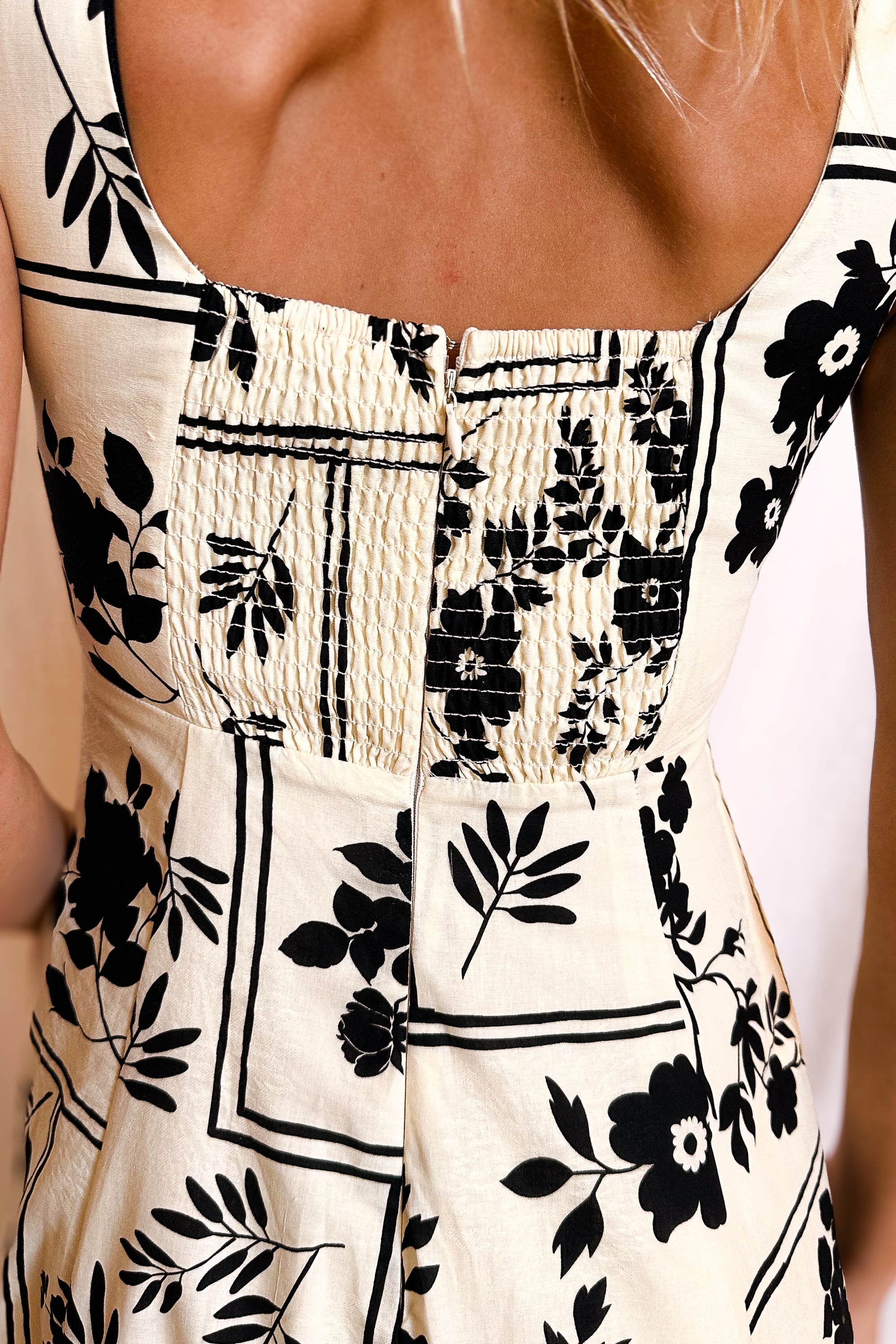 Vintage Cloth A-Line Tank Maxi Dress / Cream