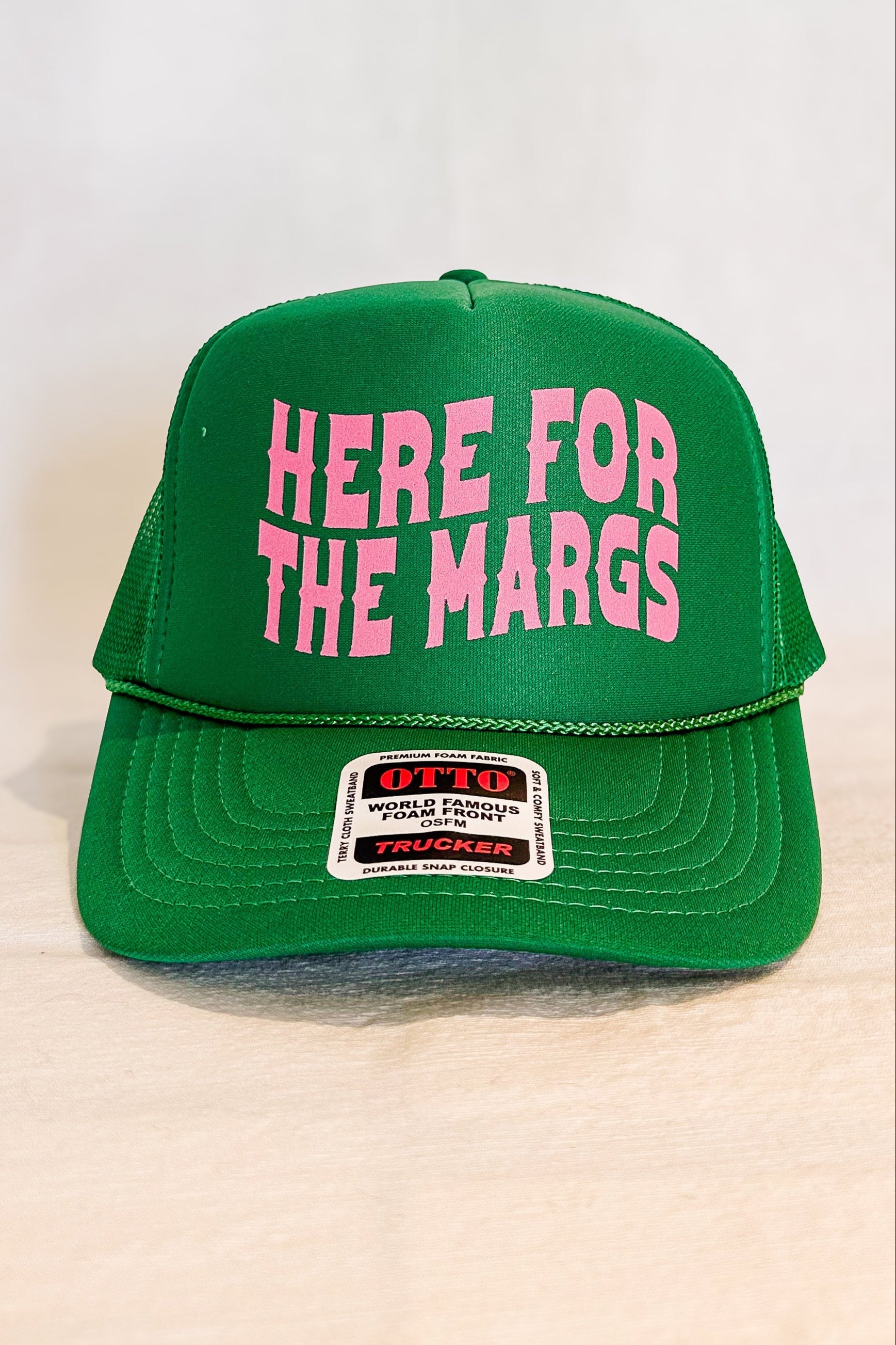 Here For The Margs Trucker Hat / Green