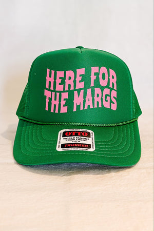 Here For The Margs Trucker Hat / Green