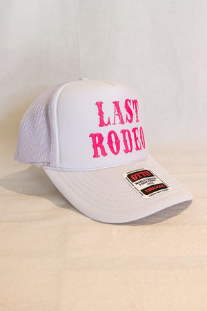 Last Rodeo Bridal Trucker Hat / White