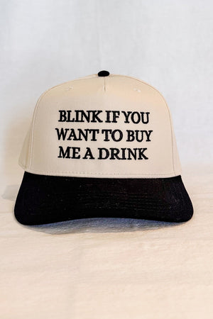 Blink To Buy Me A Drink Cap / Black