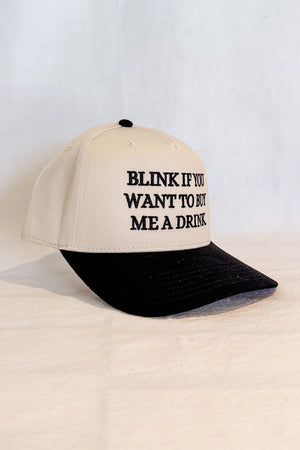 Blink To Buy Me A Drink Cap / Black