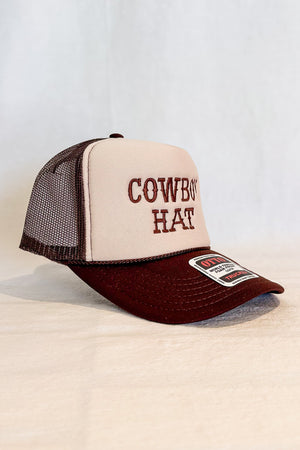 Cowboy Trucker Hat / Brown