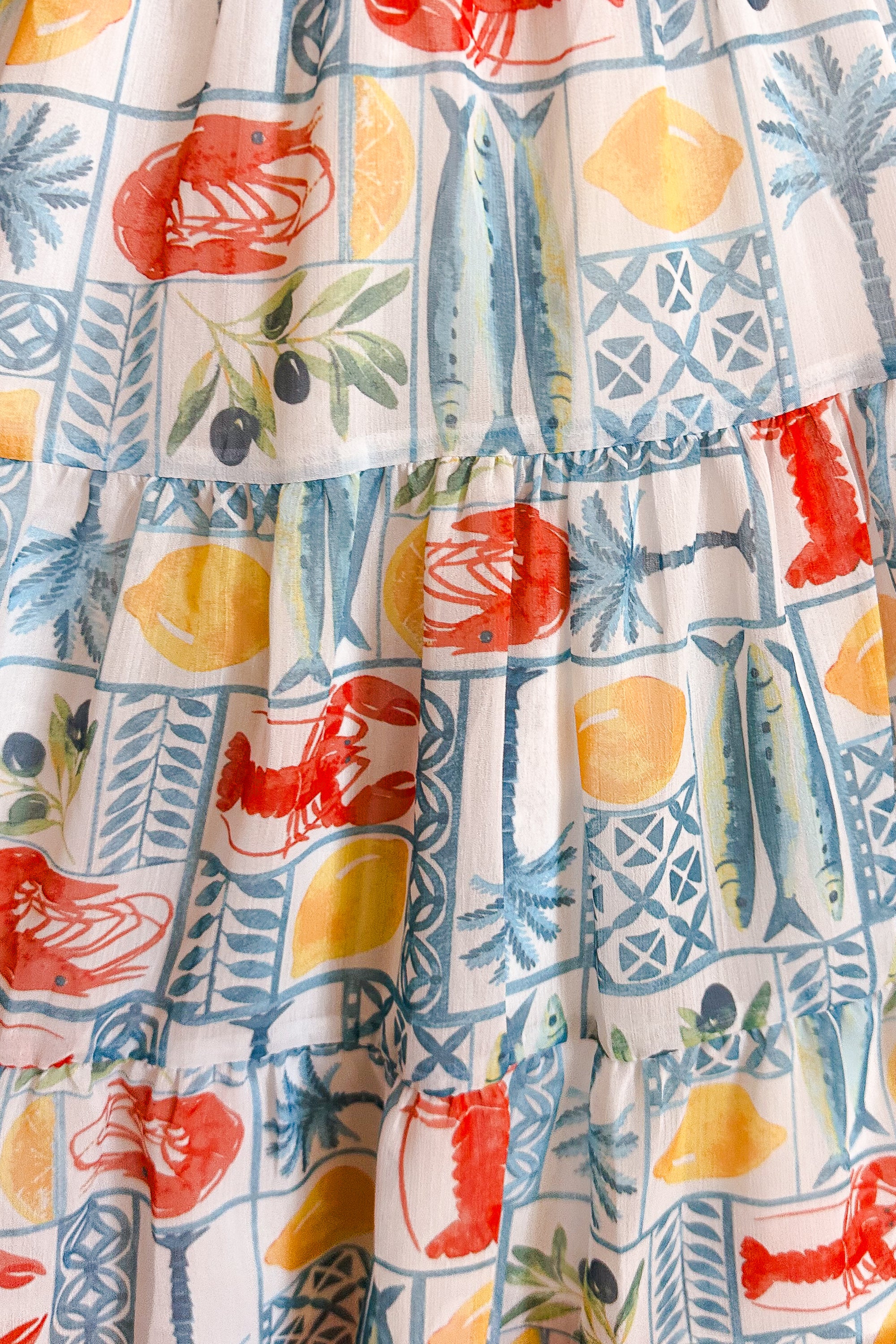 Lobster Vacay Short Tank Dress / Blue