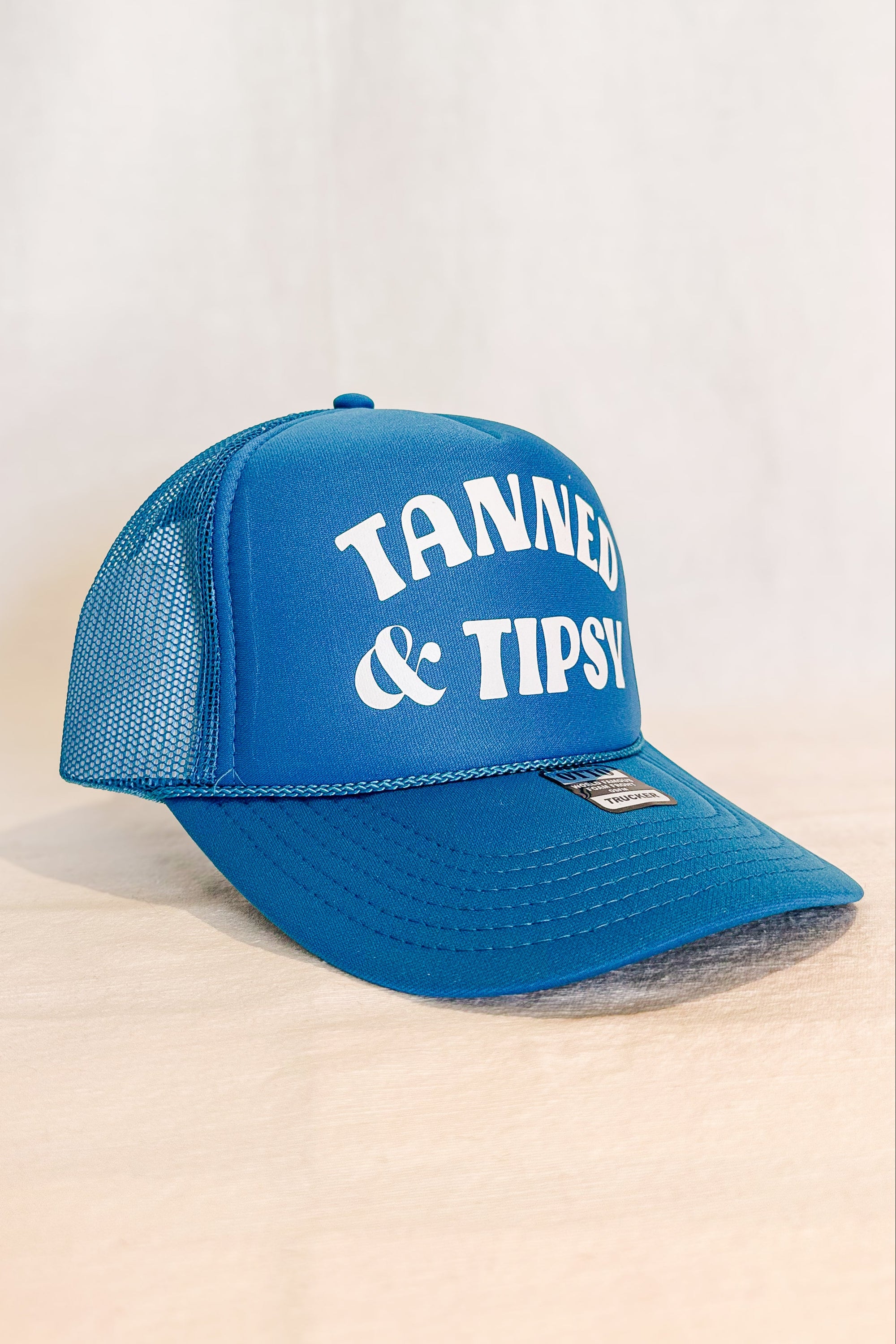 Tanned and Tipsy Trucker Hat / Teal