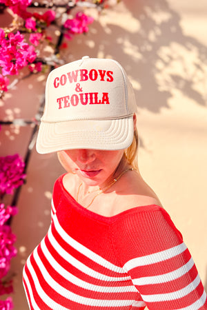 Cowboys & Tequila Trucker Hat / Tan