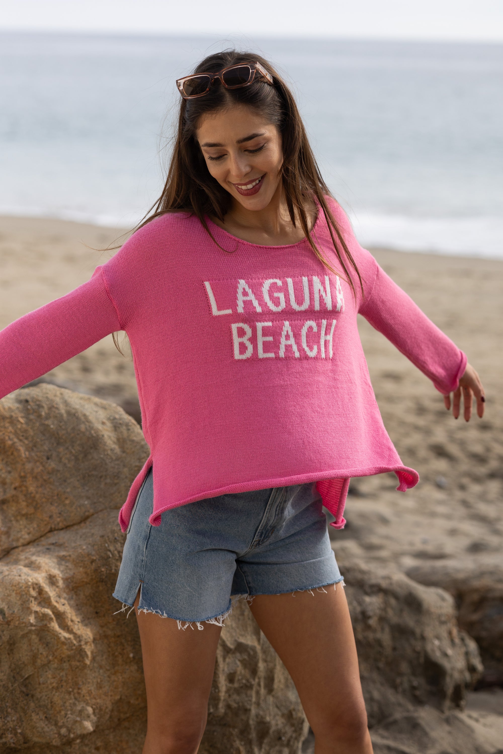 Laguna Beach Sweater / Pink