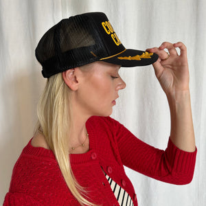 Cocktail Captain Trucker Hat / Black