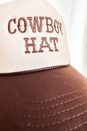 Cowboy Trucker Hat / Brown