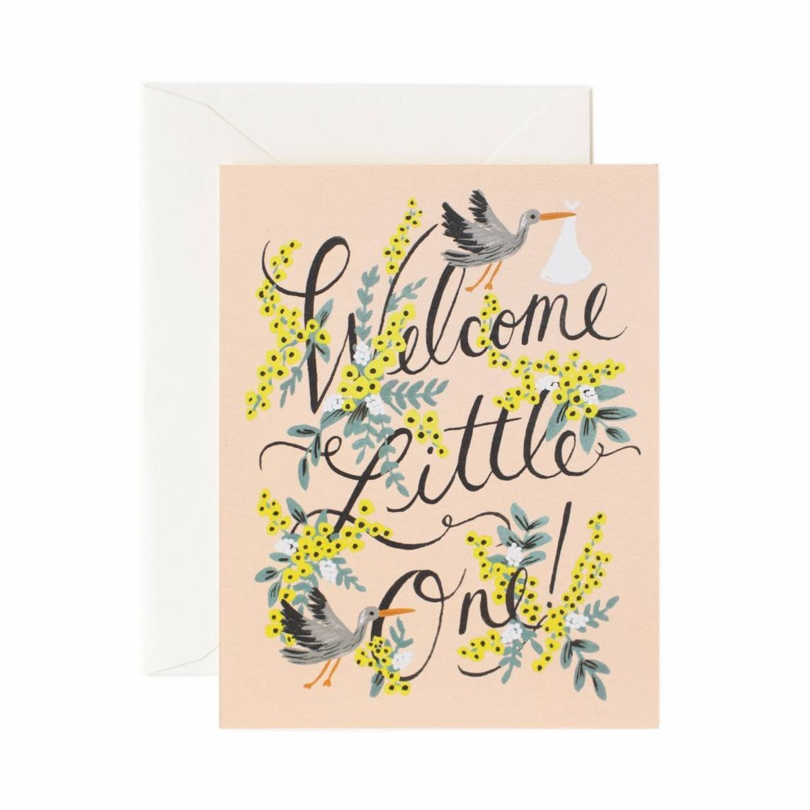 Welcome Little One Card / Ivory Envelope