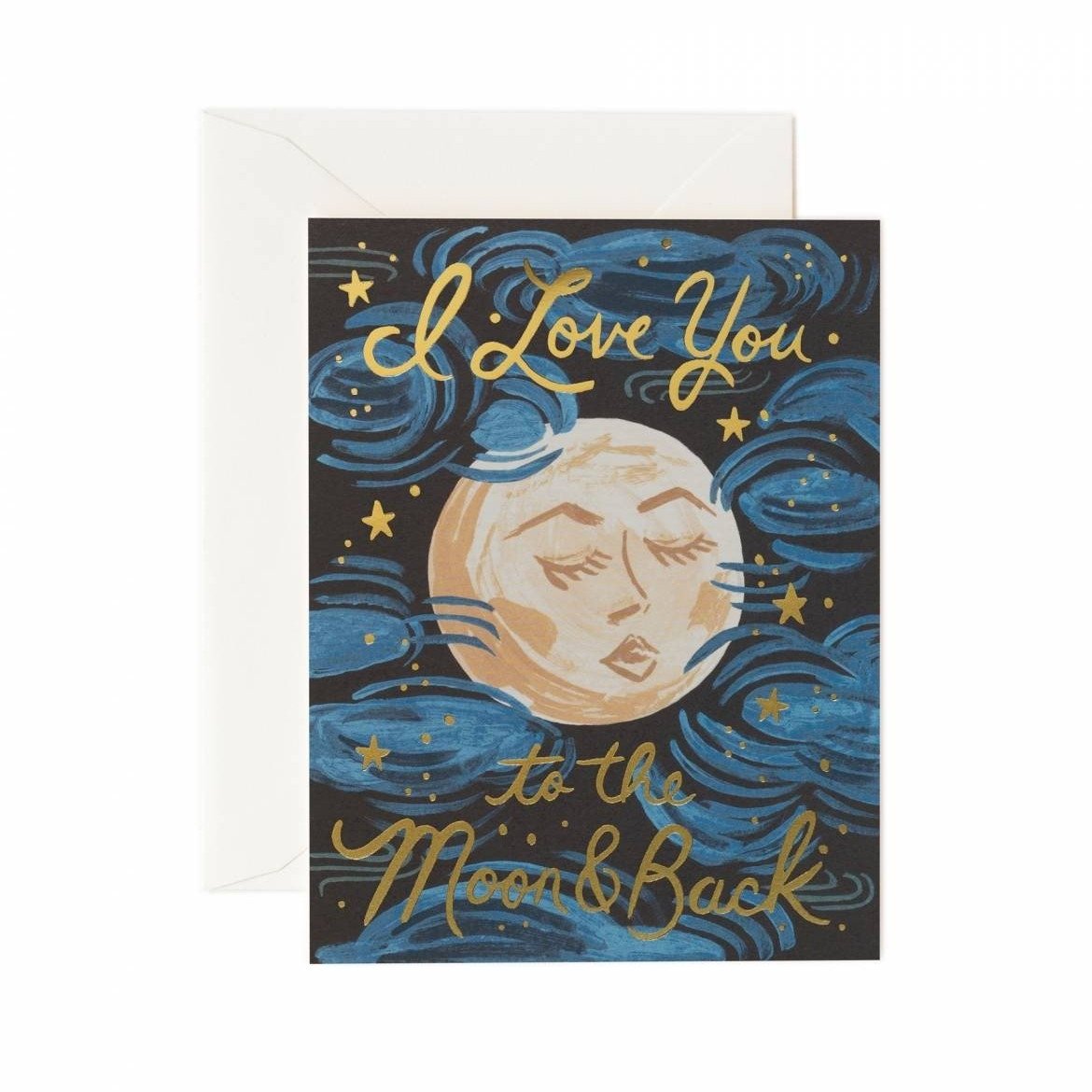 To The Moon & Back Card / Ivory Envelope