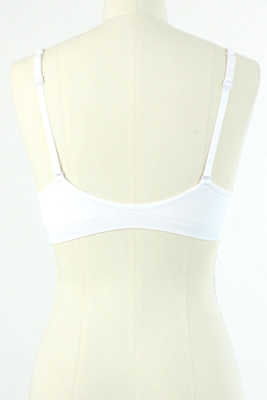 Seamless Plunging V Bra / White