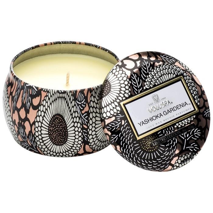 Voluspa Small Decorative Tin Candle / Yashioka Gardenia