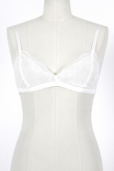 Precious Lace Bra / White