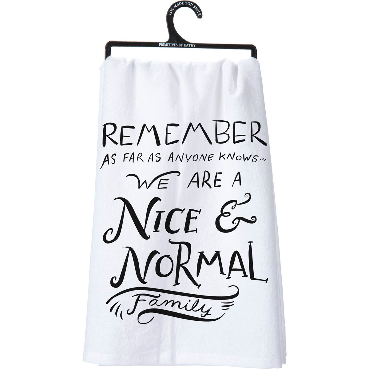 Nice Normal Family Hand Towel / White