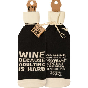 Wine Bottle Sock / Adulting